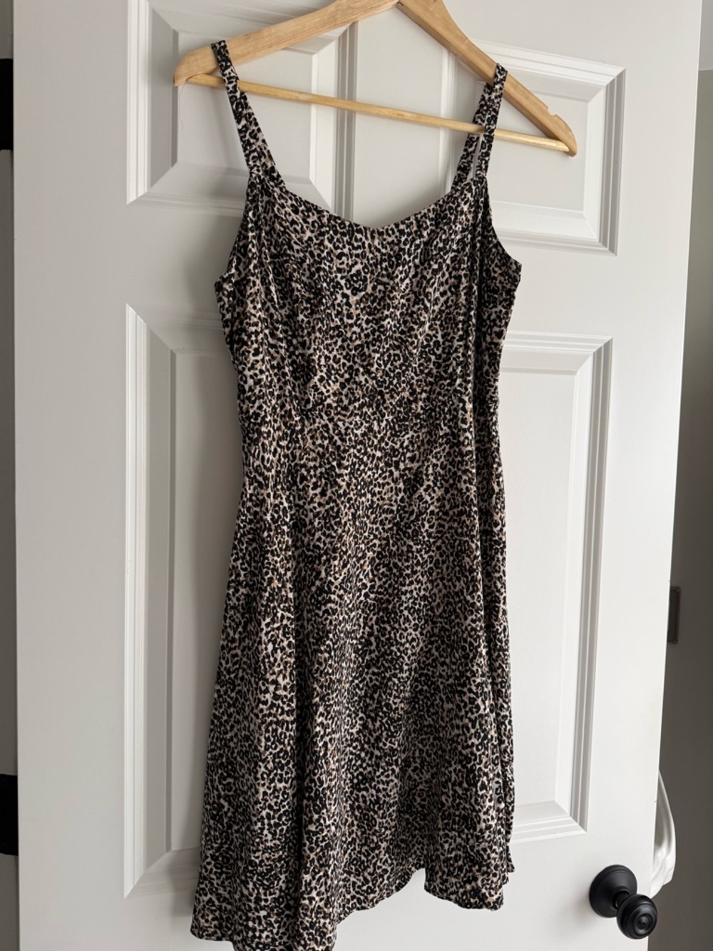 Old Navy Leopard Slip Dress - Tan & Black
